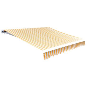 Gossi panza copertina, galben & alb, 3x2,5m (cadrul nu este inclus)
