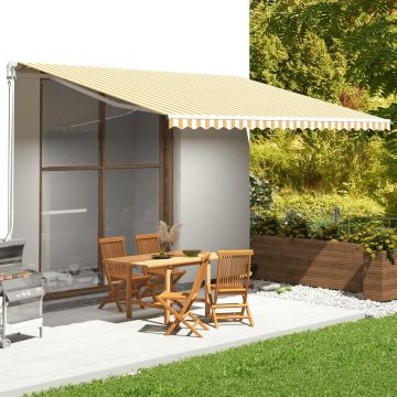 Gossi panza de rezerva copertina, galben si alb, 5x3,5 m