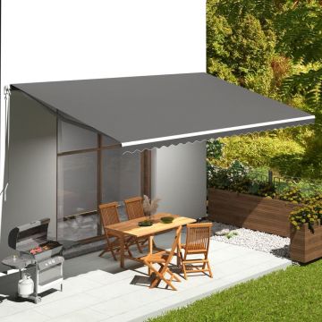 Gossi panza de rezerva pentru copertina, antracit, 6x3,5 m