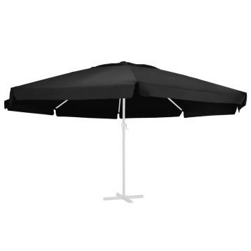 Gossi panza de schimb umbrela de soare de gradina negru 600 cm