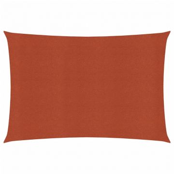 Gossi panza parasolar caramiziu dreptunghiular 3,5x4,5m hdpe 160 g/m2