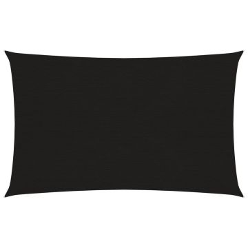 Gossi panza parasolar, dreptunghiular, negru, 6x8 m, hdpe, 160 g/m2