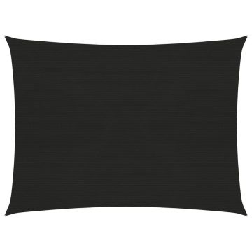 Gossi panza parasolar, negru, 3x4 m, hdpe, 160 g/m2