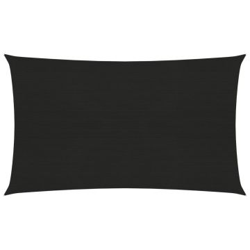 Gossi panza parasolar, negru, 3x6 m, hdpe, 160 g/m2