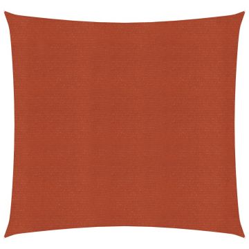 Gossi panza parasolar, teracota, 4,5x4,5 m, hdpe, 160 g/m2, patrat