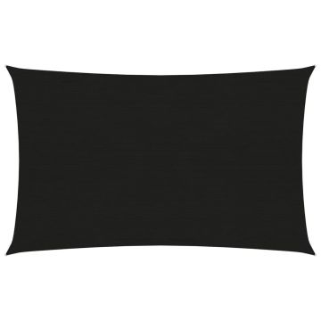 Gossi parasolar, negru, 3x5 m, hdpe, 160 g/m2