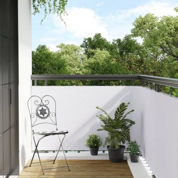 Gossi paravan balcon alb 600x80 cm poly rattan