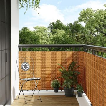 Gossi paravan balcon maro deschis 1000x80 cm poly rattan