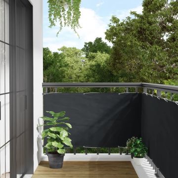 Gossi paravan de balcon, antracit, 800x75 cm, pvc