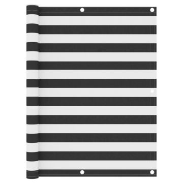 Gossi paravan de balcon, antracit si alb, 120x400 cm, tesatura oxford