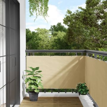 Gossi paravan de balcon, crem, 800x75 cm, pvc