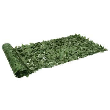 Gossi paravan de balcon, frunze verde inchis, 200x100 cm