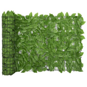 Gossi paravan de balcon, frunze verzi, 300x75 cm