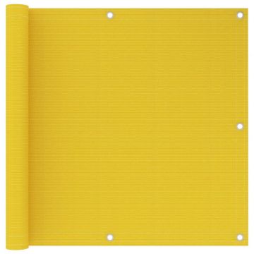 Gossi paravan de balcon, galben, 90x600 cm, hdpe