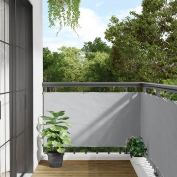 Gossi paravan de balcon, gri, 800x75 cm, pvc