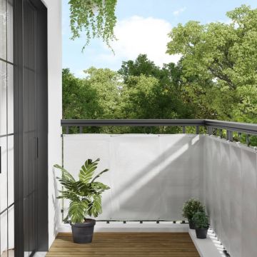 Gossi paravan de balcon gri deschis 90x500 cm 100% poliester oxford