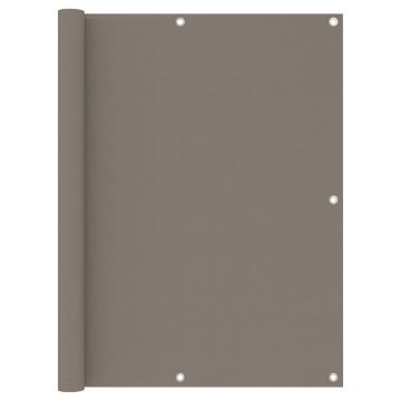 Gossi paravan de balcon, gri taupe, 120x400 cm, tesatura oxford