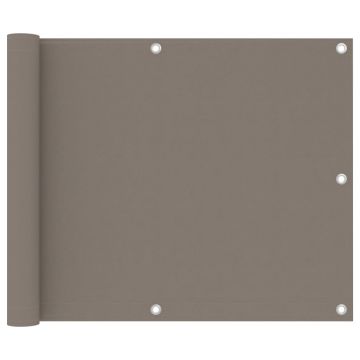 Gossi paravan de balcon, gri taupe, 75x600 cm, tesatura oxford