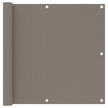 Gossi paravan de balcon, gri taupe, 90x500 cm, tesatura oxford