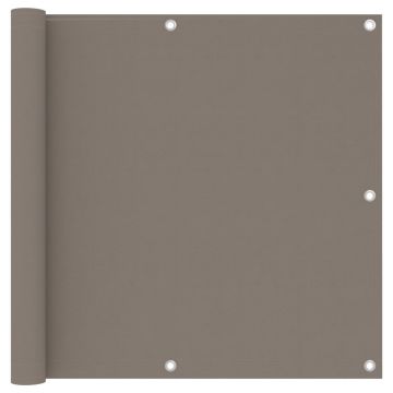 Gossi paravan de balcon, gri taupe, 90x600 cm, tesatura oxford