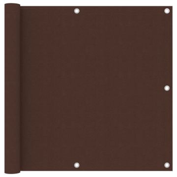 Gossi paravan de balcon, maro, 90 x 400 cm, tesatura oxford