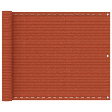 Gossi paravan de balcon, portocaliu, 75x300 cm, hdpe