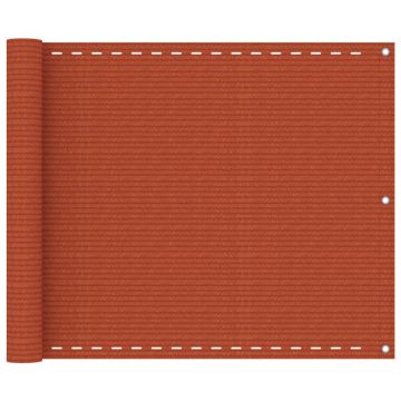 Gossi paravan de balcon, portocaliu, 75x500 cm, hdpe
