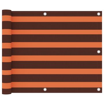Gossi paravan de balcon portocaliu/maro 75 x 500 cm tesatura oxford