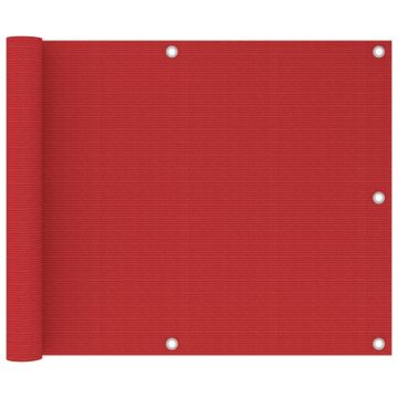 Gossi paravan de balcon, rosu, 75 x 500 cm, hdpe
