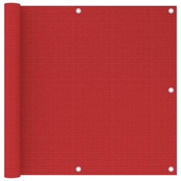 Gossi paravan de balcon, rosu, 90 x 300 cm, hdpe