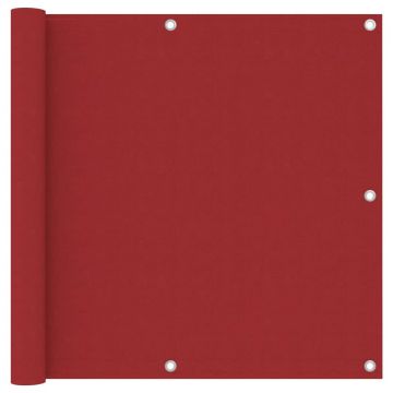 Gossi paravan de balcon, rosu, 90 x 500 cm, tesatura oxford