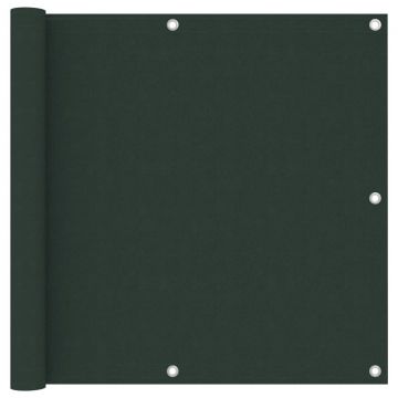 Gossi paravan de balcon, verde inchis, 90x500 cm, tesatura oxford