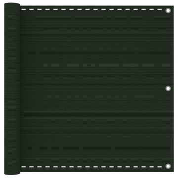 Gossi paravan de balcon, verde inchis, 90x600 cm, hdpe