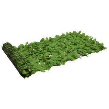 Gossi paravan intimitate de balcon din frunze verde 600x75 cm