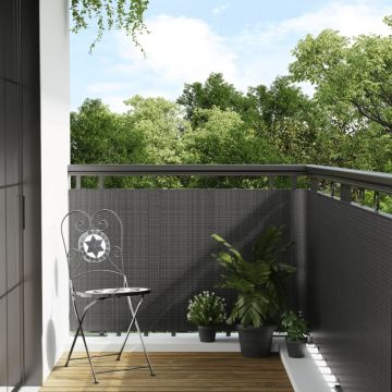 Gossi paravan pentru balcon, antracit, 300x90 cm, poliratan