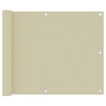 Gossi paravan pentru balcon, crem, 75x300 cm, tesatura oxford