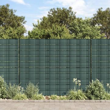 Gossi paravane de gradina, 10 buc., verde, 252,5x19 cm, pvc