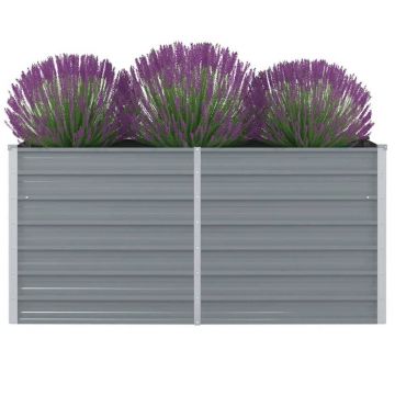 Gossi pat inalt straturi, 160x80x77, otel galvanizat, gri