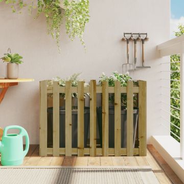 Gossi pat inaltat gradina design gard 100x50x70 cm lemn impregnat pin