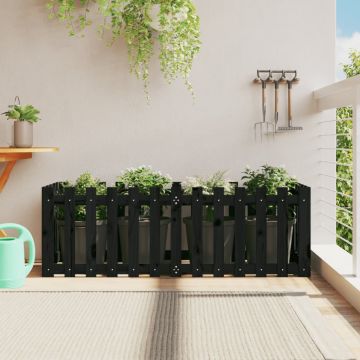 Gossi pat inaltat gradina design gard 150x50x50 cm lemn de pin tratat