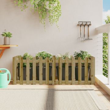 Gossi pat inaltat gradina design gard 150x50x50 cm lemn impregnat pin