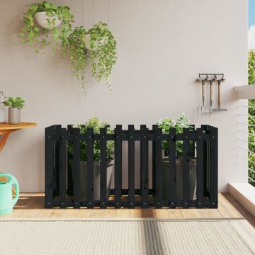 Gossi pat inaltat gradina design gard 150x50x70 cm lemn de pin tratat