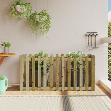 Gossi pat inaltat gradina design gard 150x50x70 cm lemn impregnat pin