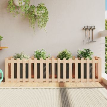 Gossi pat inaltat gradina design gard 200x50x50 cm lemn impregnat pin