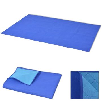 Gossi patura pentru picnic, albastru si bleu, 150 x 200 cm