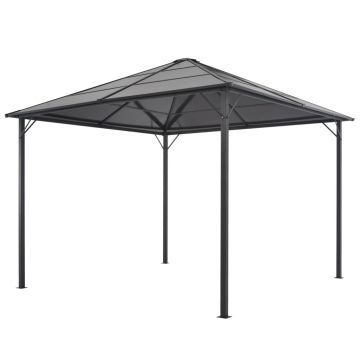 Gossi pavilion cu acoperis, antracit, 3 x 3 m, aluminiu