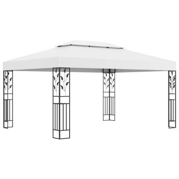 Gossi pavilion cu acoperis dublu, alb, 3 x 4 m