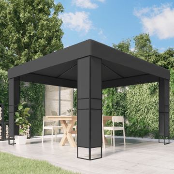 Gossi pavilion cu acoperis dublu, antracit, 3 x 3 m
