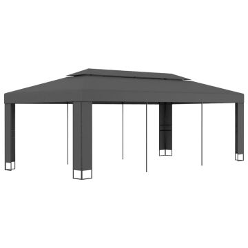 Gossi pavilion cu acoperis dublu, antracit, 3 x 6 m