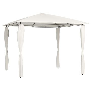 Gossi pavilion cu huse pentru stalpi, crem, 3x3x2,6 m, 160 g/m2